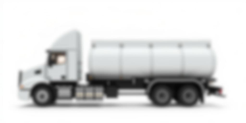 Industrial gas delivery truck